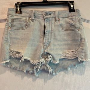 American Eagle high rise super stretch denim shorts